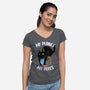 My Rules-Womens-V-Neck-Tee-zascanauta