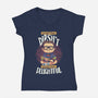 Sometimes Delightful-Womens-V-Neck-Tee-Geekydog