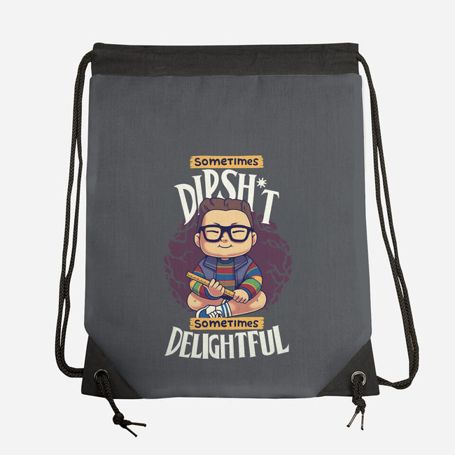 Sometimes Delightful-None-Drawstring-Bag-Geekydog