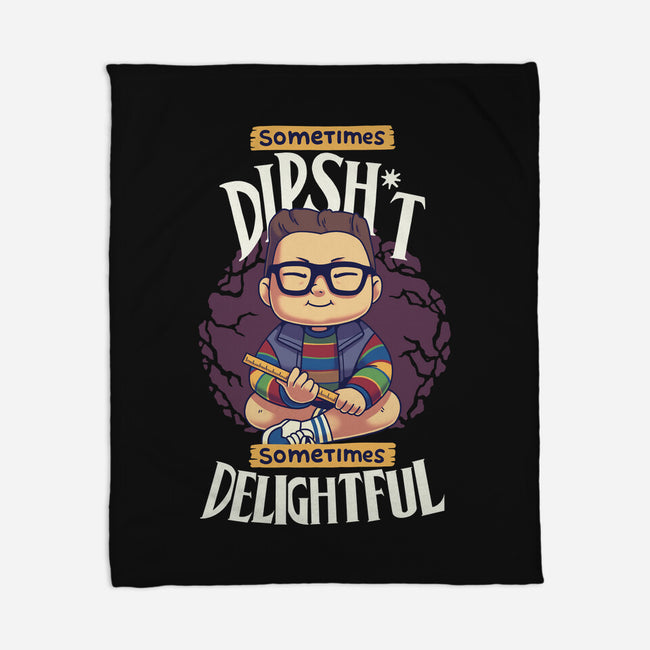 Sometimes Delightful-None-Fleece-Blanket-Geekydog