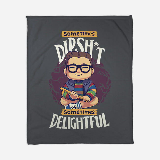 Sometimes Delightful-None-Fleece-Blanket-Geekydog