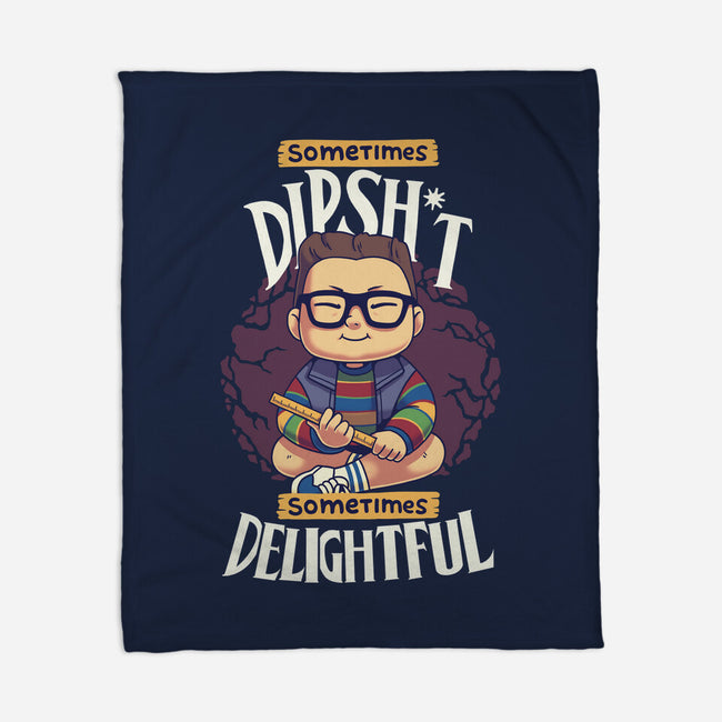 Sometimes Delightful-None-Fleece-Blanket-Geekydog