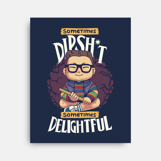 Sometimes Delightful-None-Stretched-Canvas-Geekydog