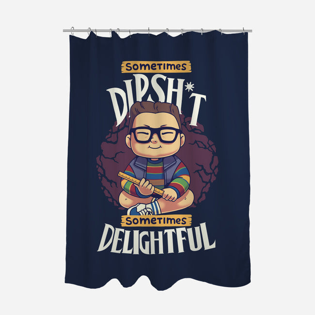 Sometimes Delightful-None-Polyester-Shower Curtain-Geekydog