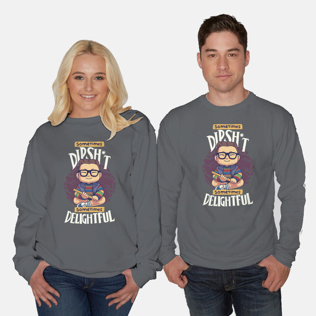 Sometimes Delightful-Unisex-Crew Neck-Sweatshirt-Geekydog