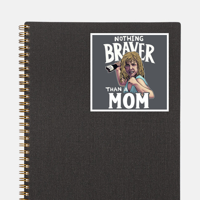 Nothing Braver-None-Glossy-Sticker-Geekydog