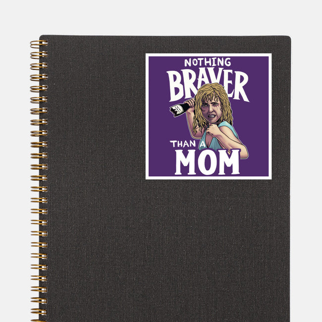 Nothing Braver-None-Glossy-Sticker-Geekydog