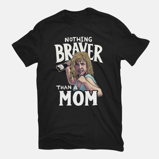 Nothing Braver-Womens-Fitted-Tee-Geekydog