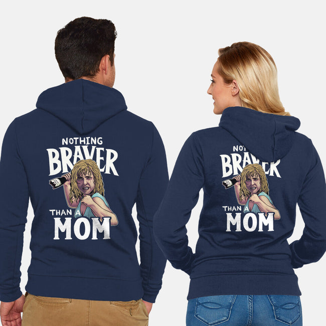 Nothing Braver-Unisex-Zip-Up-Sweatshirt-Geekydog