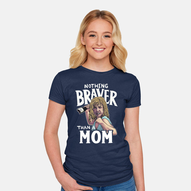Nothing Braver-Womens-Fitted-Tee-Geekydog