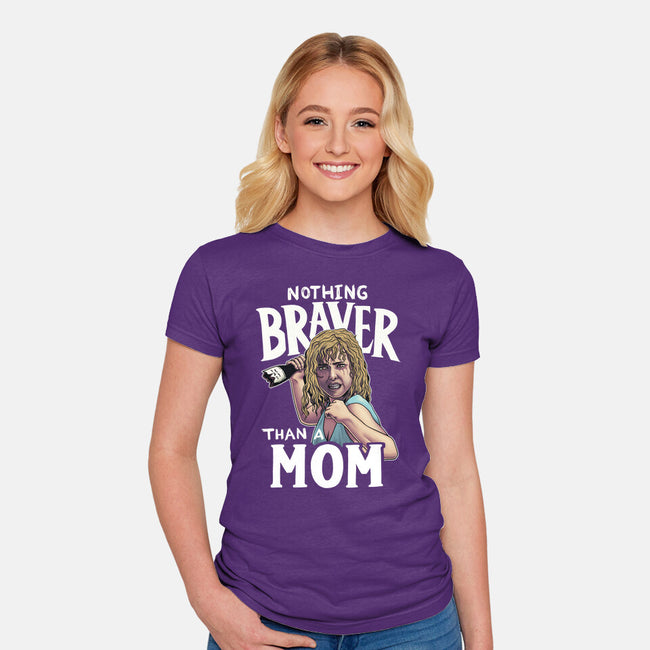 Nothing Braver-Womens-Fitted-Tee-Geekydog