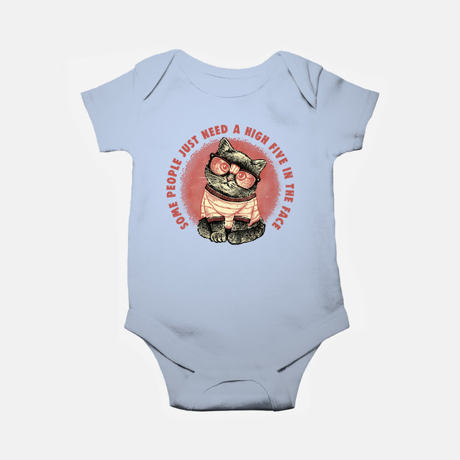 High Five In The Face-Baby-Basic-Onesie-glitchygorilla