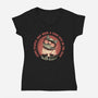 High Five In The Face-Womens-V-Neck-Tee-glitchygorilla