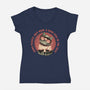 High Five In The Face-Womens-V-Neck-Tee-glitchygorilla