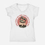 High Five In The Face-Womens-V-Neck-Tee-glitchygorilla