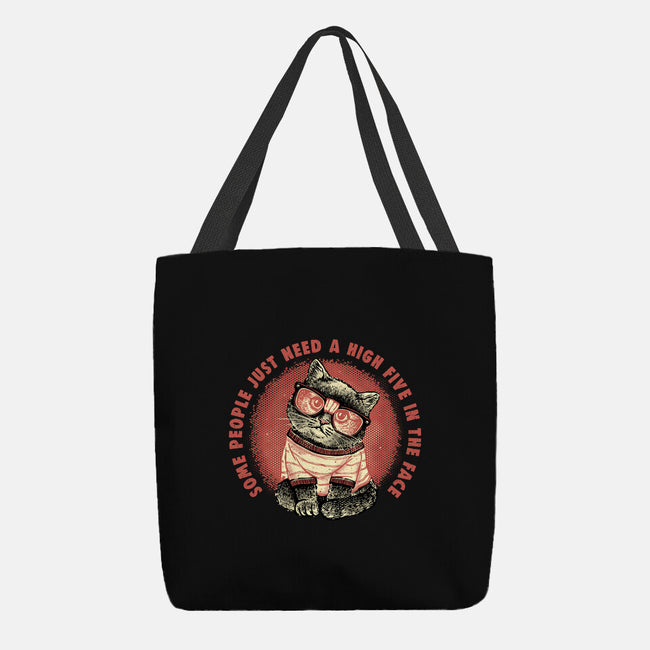 High Five In The Face-None-Basic Tote-Bag-glitchygorilla