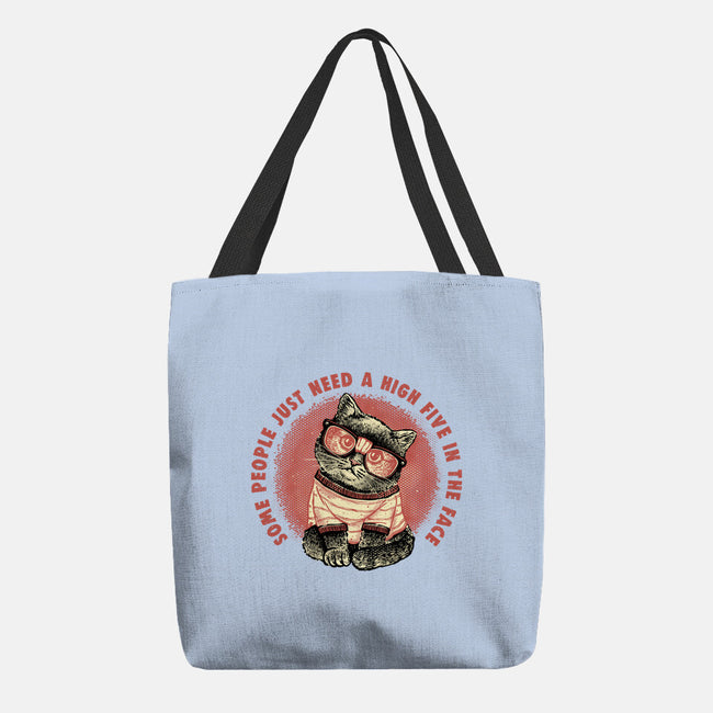 High Five In The Face-None-Basic Tote-Bag-glitchygorilla