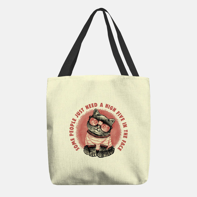 High Five In The Face-None-Basic Tote-Bag-glitchygorilla