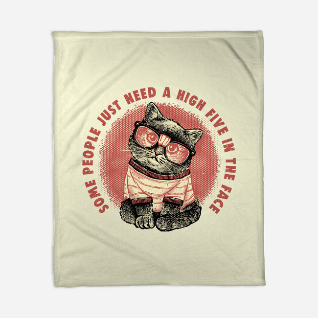 High Five In The Face-None-Fleece-Blanket-glitchygorilla