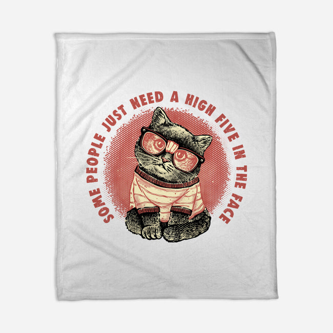 High Five In The Face-None-Fleece-Blanket-glitchygorilla