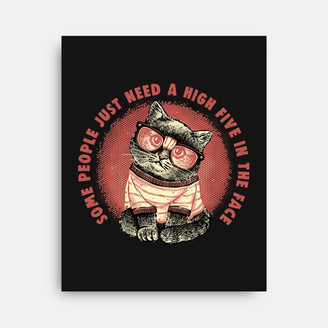 High Five In The Face-None-Stretched-Canvas-glitchygorilla