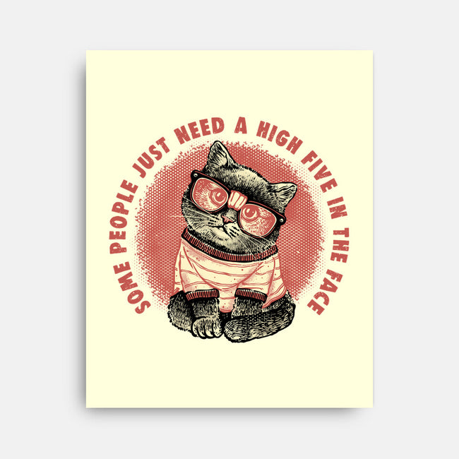 High Five In The Face-None-Stretched-Canvas-glitchygorilla