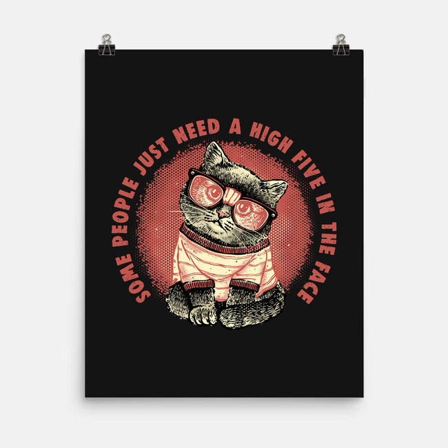 High Five In The Face-None-Matte-Poster-glitchygorilla