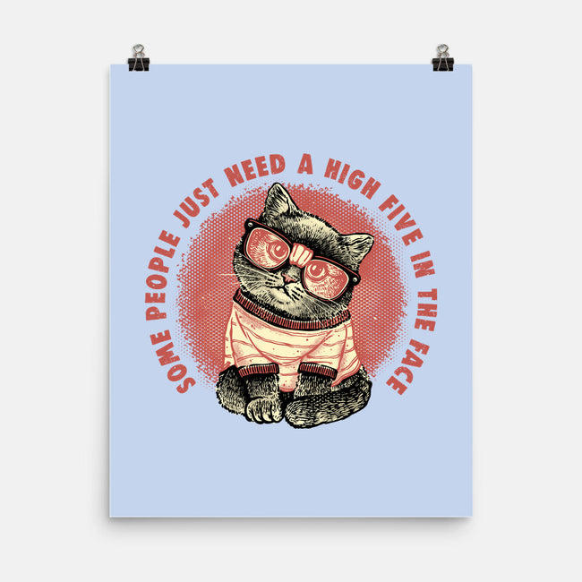 High Five In The Face-None-Matte-Poster-glitchygorilla