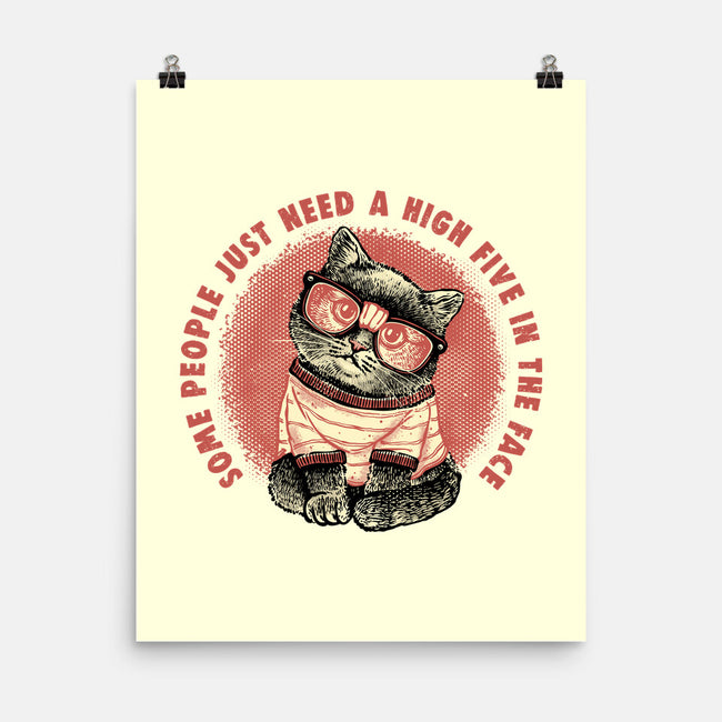 High Five In The Face-None-Matte-Poster-glitchygorilla