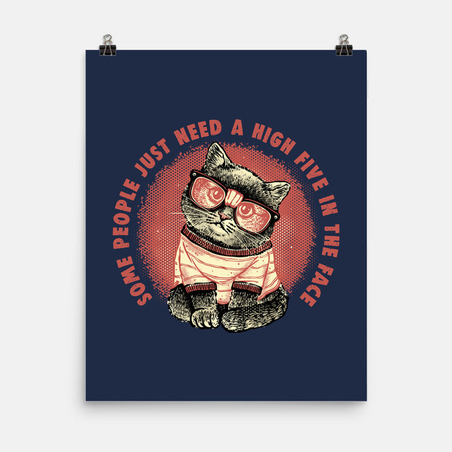 High Five In The Face-None-Matte-Poster-glitchygorilla