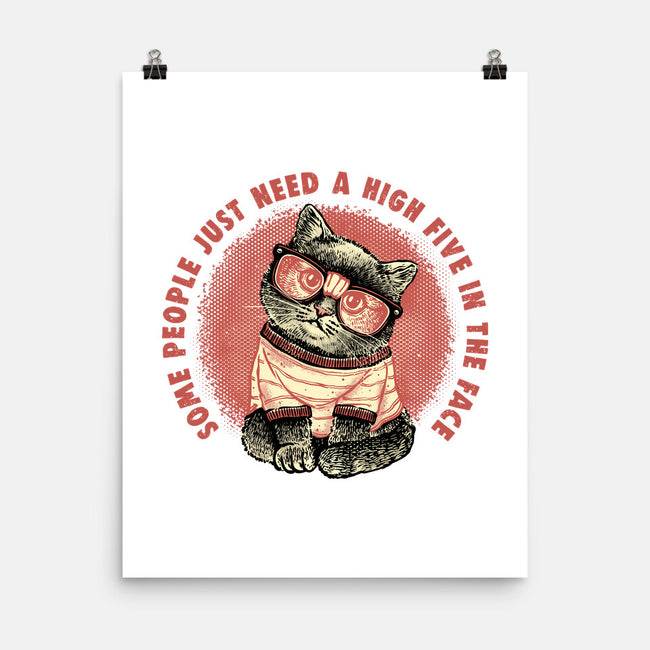 High Five In The Face-None-Matte-Poster-glitchygorilla