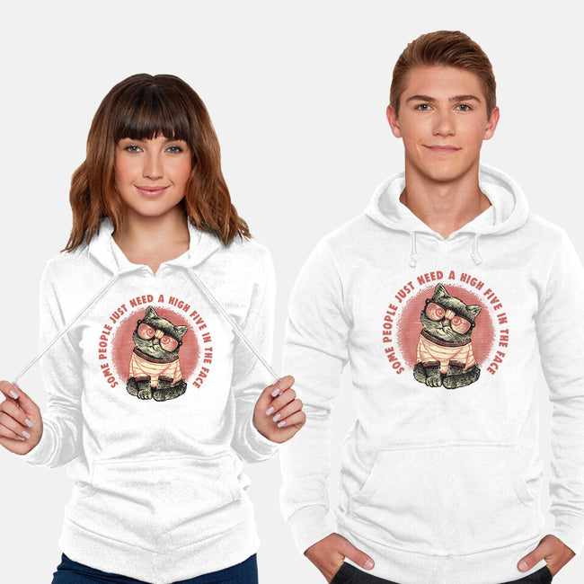High Five In The Face-Unisex-Pullover-Sweatshirt-glitchygorilla
