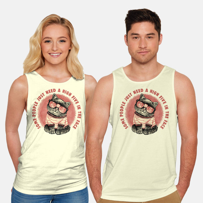 High Five In The Face-Unisex-Basic-Tank-glitchygorilla