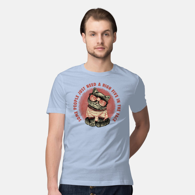 High Five In The Face-Mens-Premium-Tee-glitchygorilla