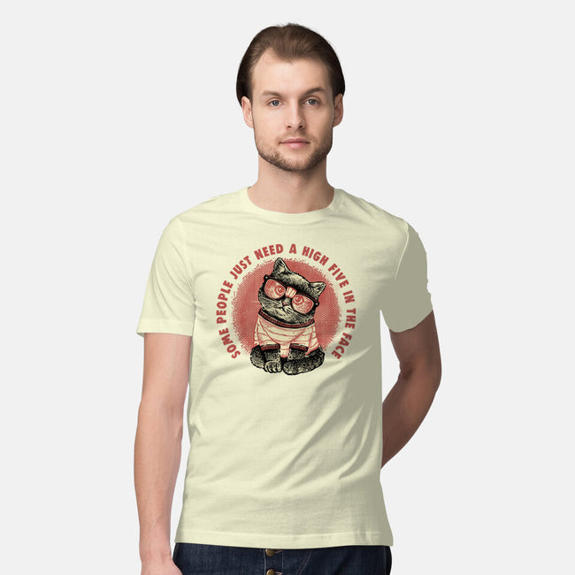 High Five In The Face-Mens-Premium-Tee-glitchygorilla