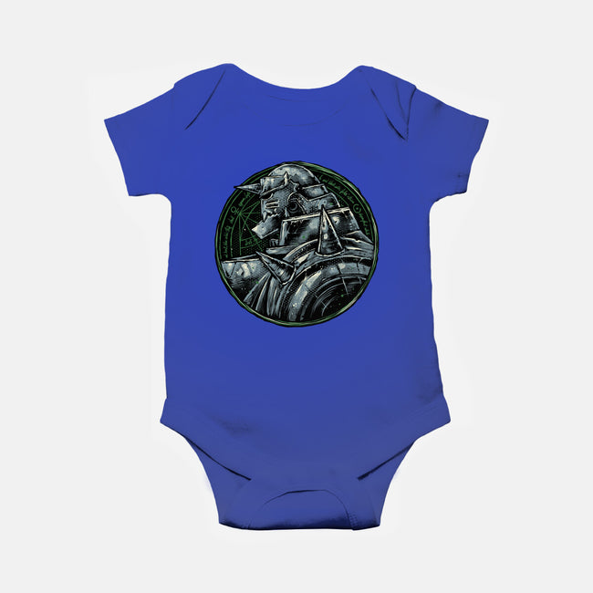 Metallic Soul-Baby-Basic-Onesie-glitchygorilla