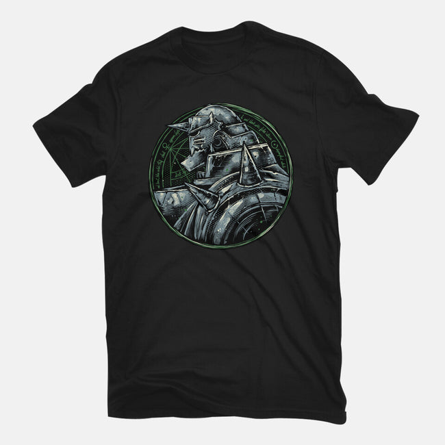 Metallic Soul-Womens-Fitted-Tee-glitchygorilla