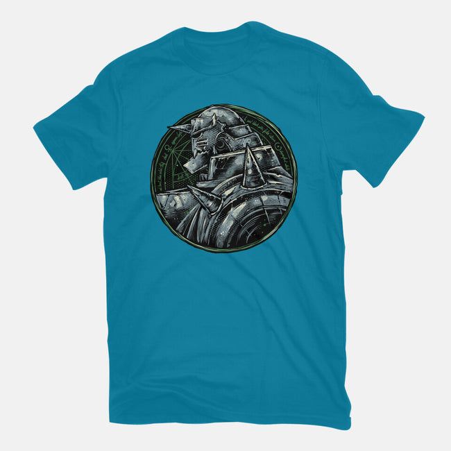 Metallic Soul-Womens-Fitted-Tee-glitchygorilla