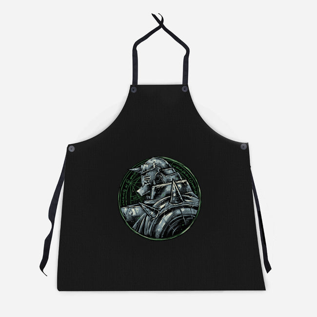 Metallic Soul-Unisex-Kitchen-Apron-glitchygorilla