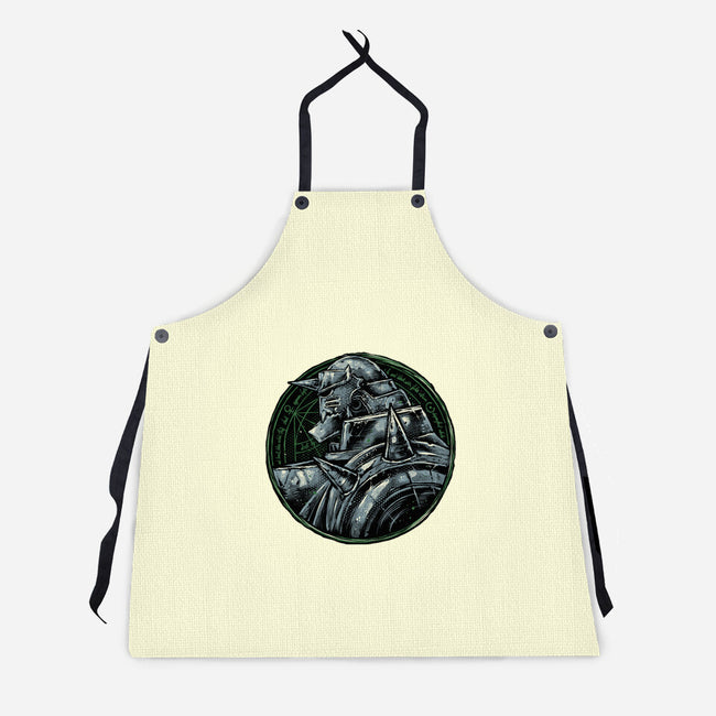 Metallic Soul-Unisex-Kitchen-Apron-glitchygorilla