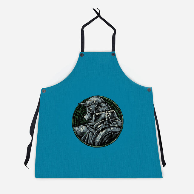 Metallic Soul-Unisex-Kitchen-Apron-glitchygorilla