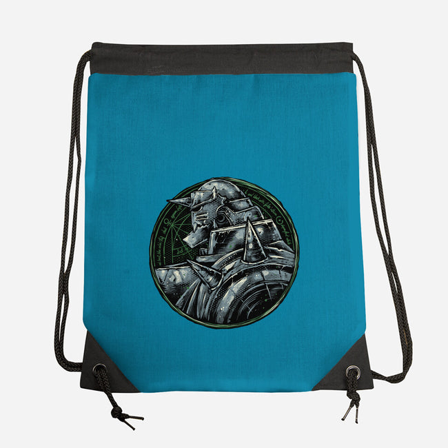 Metallic Soul-None-Drawstring-Bag-glitchygorilla