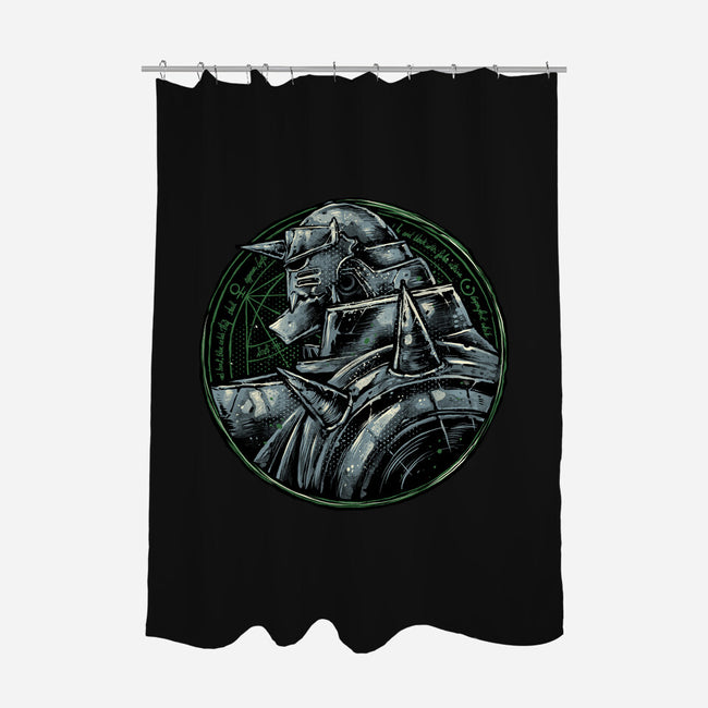 Metallic Soul-None-Polyester-Shower Curtain-glitchygorilla
