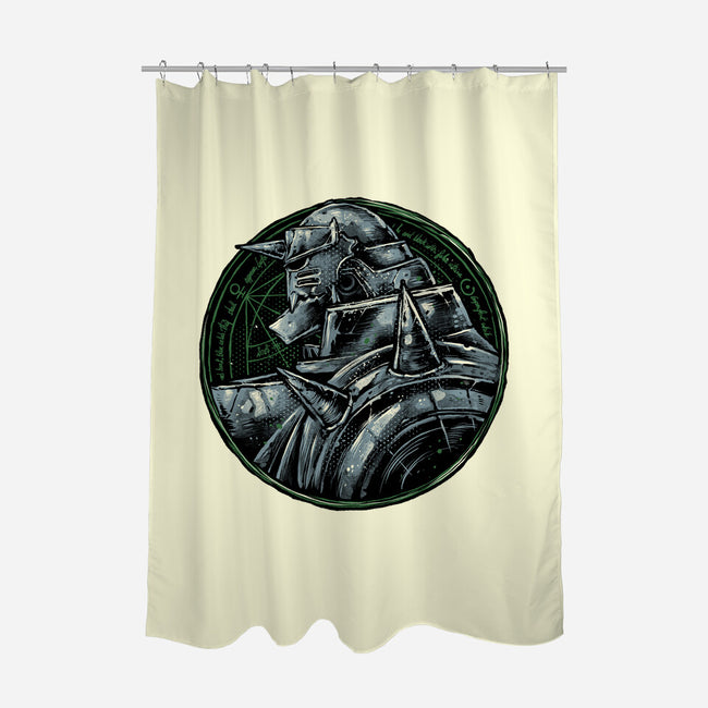 Metallic Soul-None-Polyester-Shower Curtain-glitchygorilla