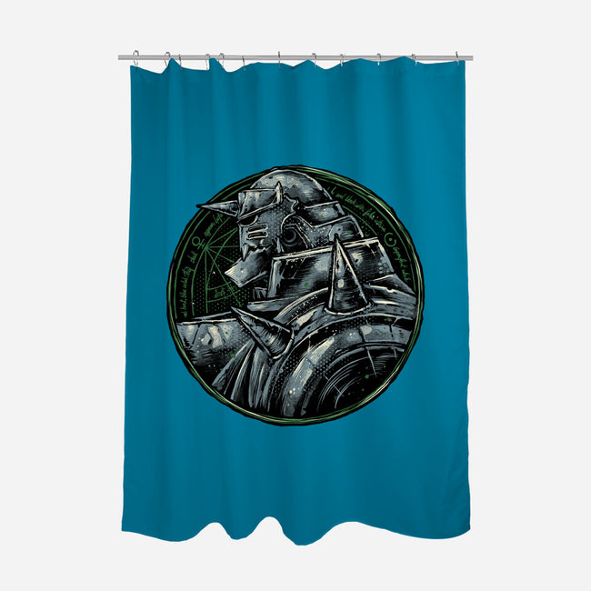 Metallic Soul-None-Polyester-Shower Curtain-glitchygorilla