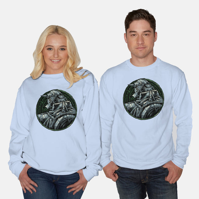 Metallic Soul-Unisex-Crew Neck-Sweatshirt-glitchygorilla