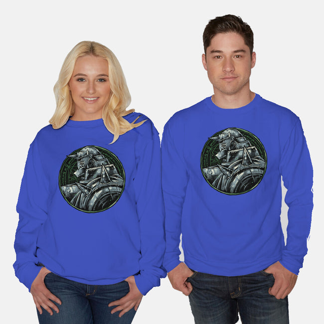 Metallic Soul-Unisex-Crew Neck-Sweatshirt-glitchygorilla