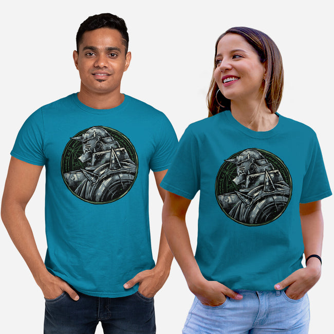 Metallic Soul-Unisex-Basic-Tee-glitchygorilla