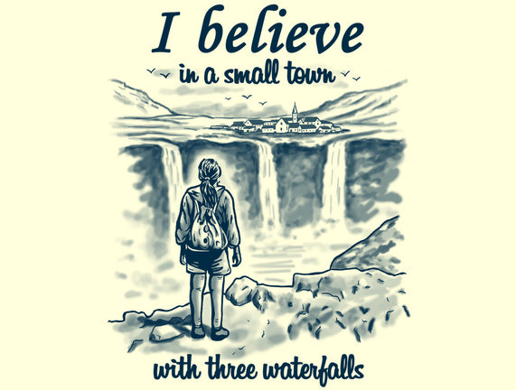 Small Town With Three Waterfalls