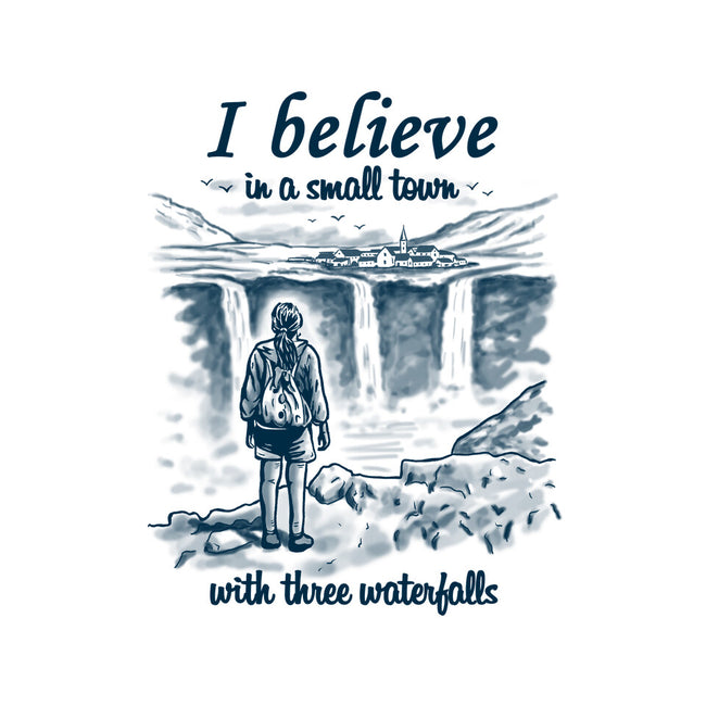 Small Town With Three Waterfalls-Unisex-Crew Neck-Sweatshirt-NMdesign